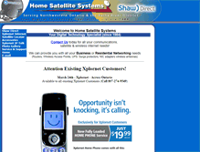 Tablet Screenshot of homesatellitesystems.com